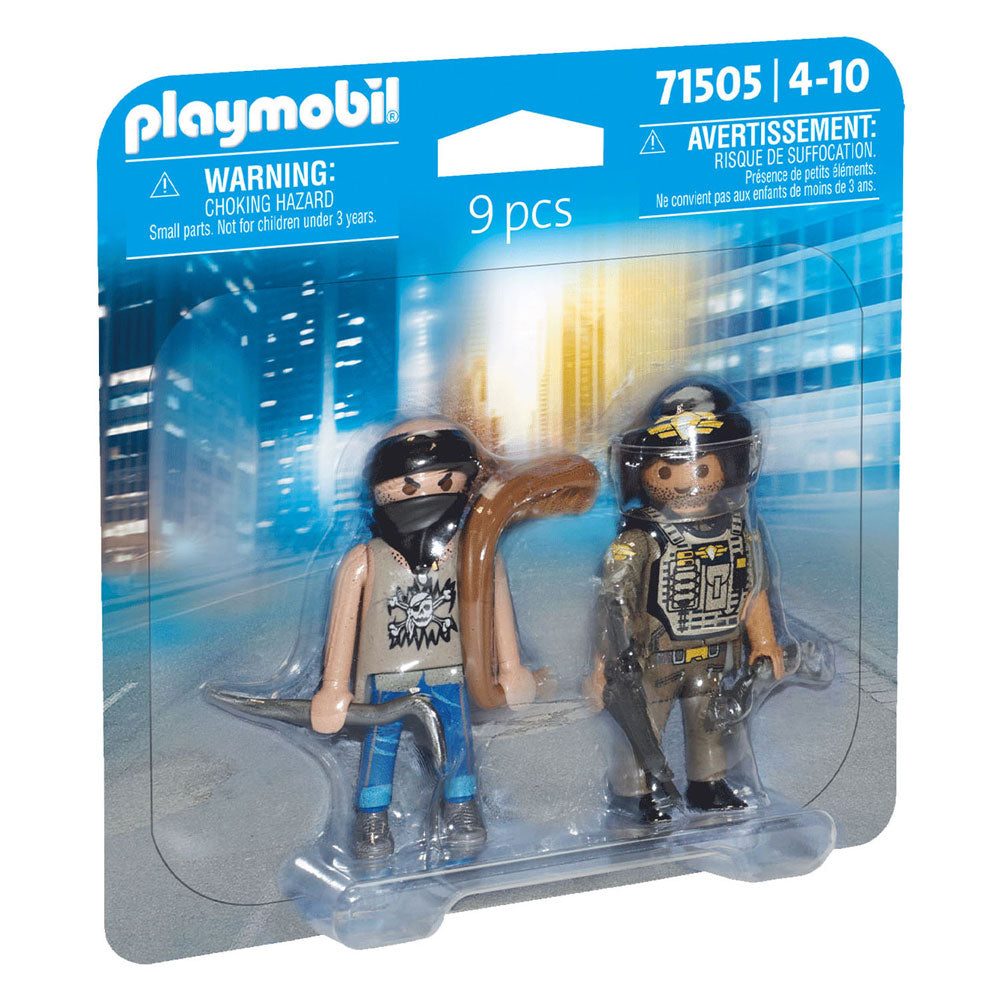 Playmobil 71505 duopacks tactische politie-eenheid en bandiet