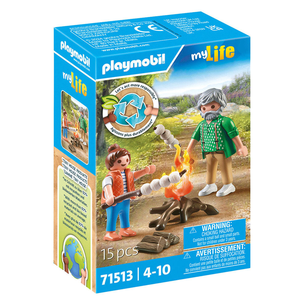 Playmobil - my life kampvuur met marshmallows - 71513