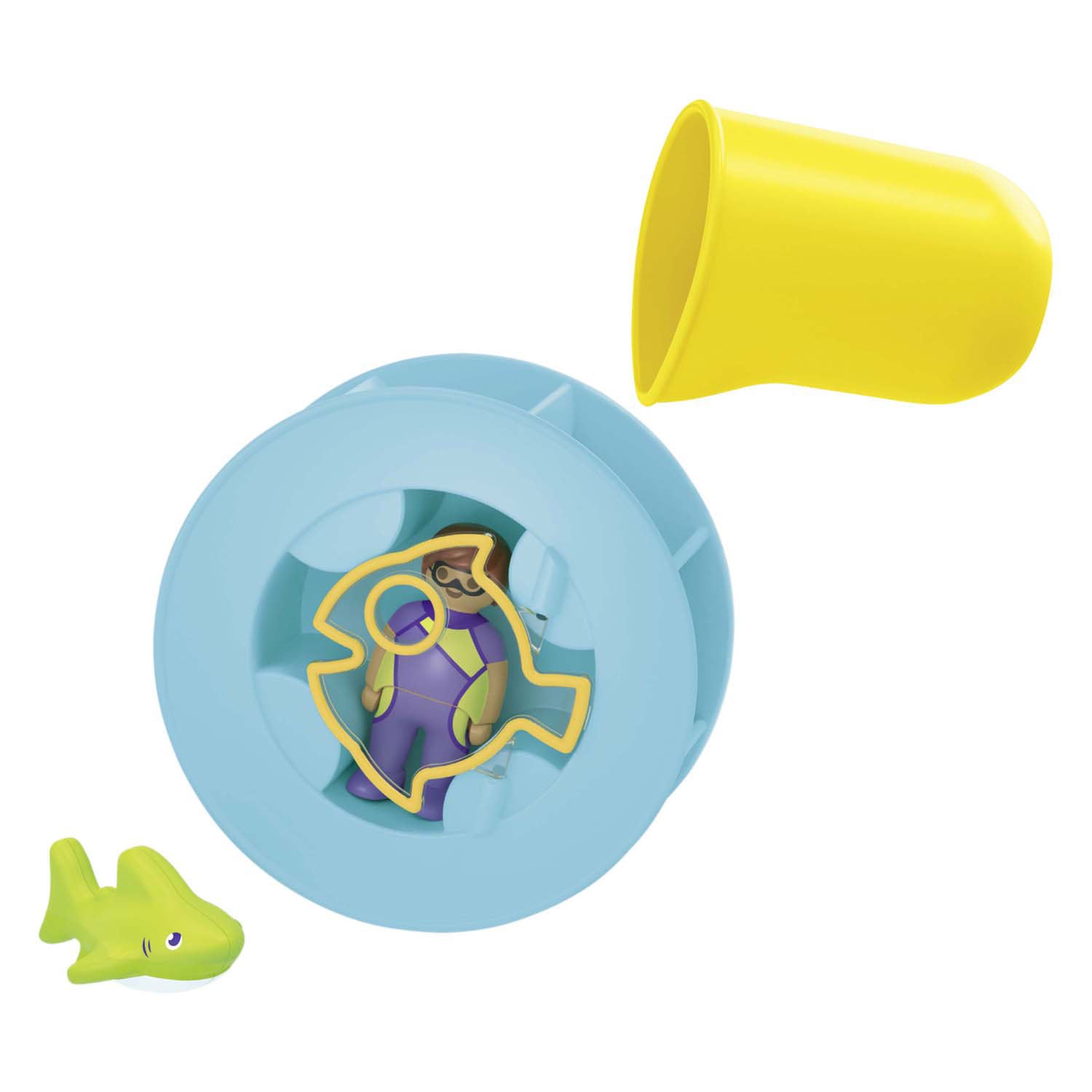 Playmobil - junior waterwervelrad met babyhaai - 71688