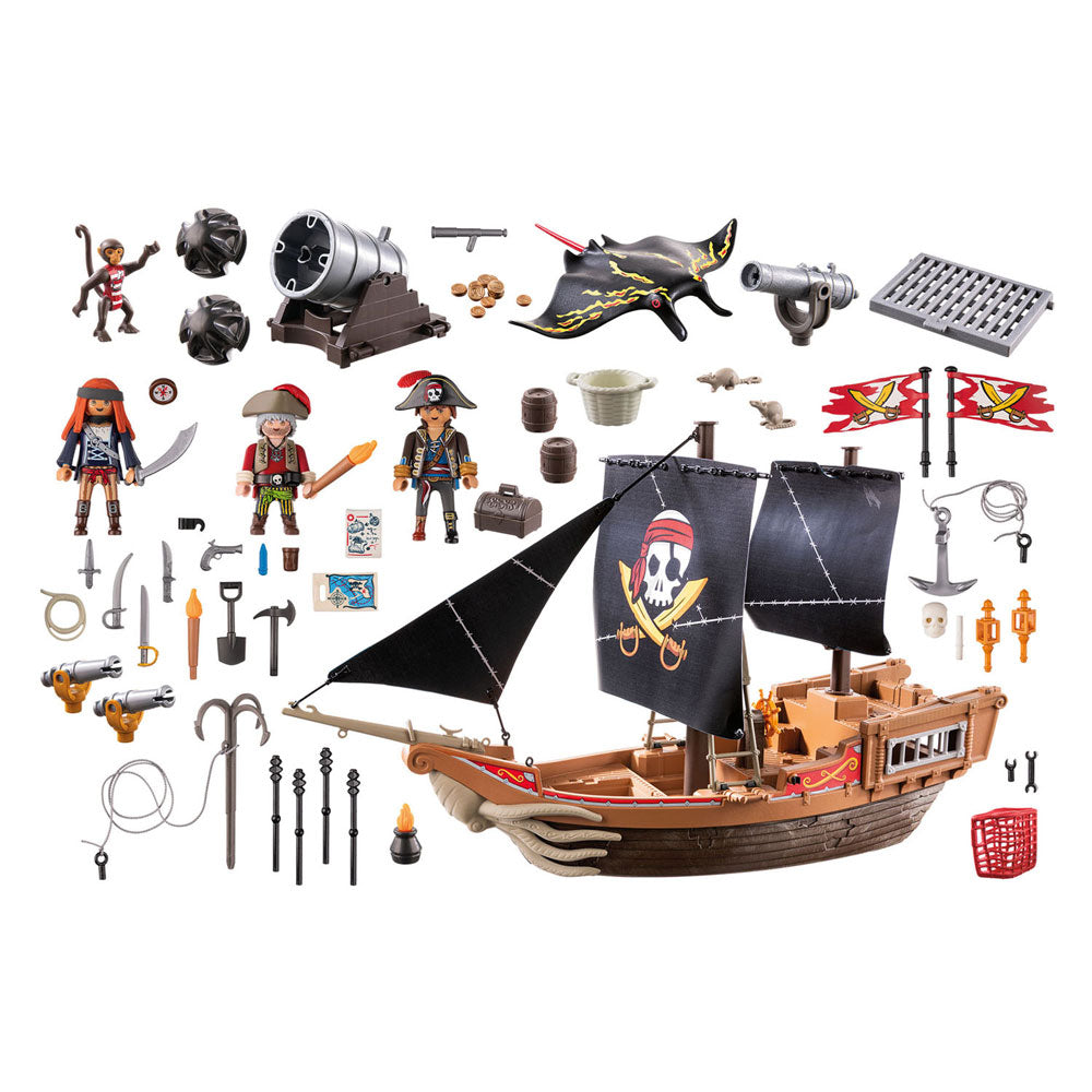 Playmobil pirates groot piratenschip