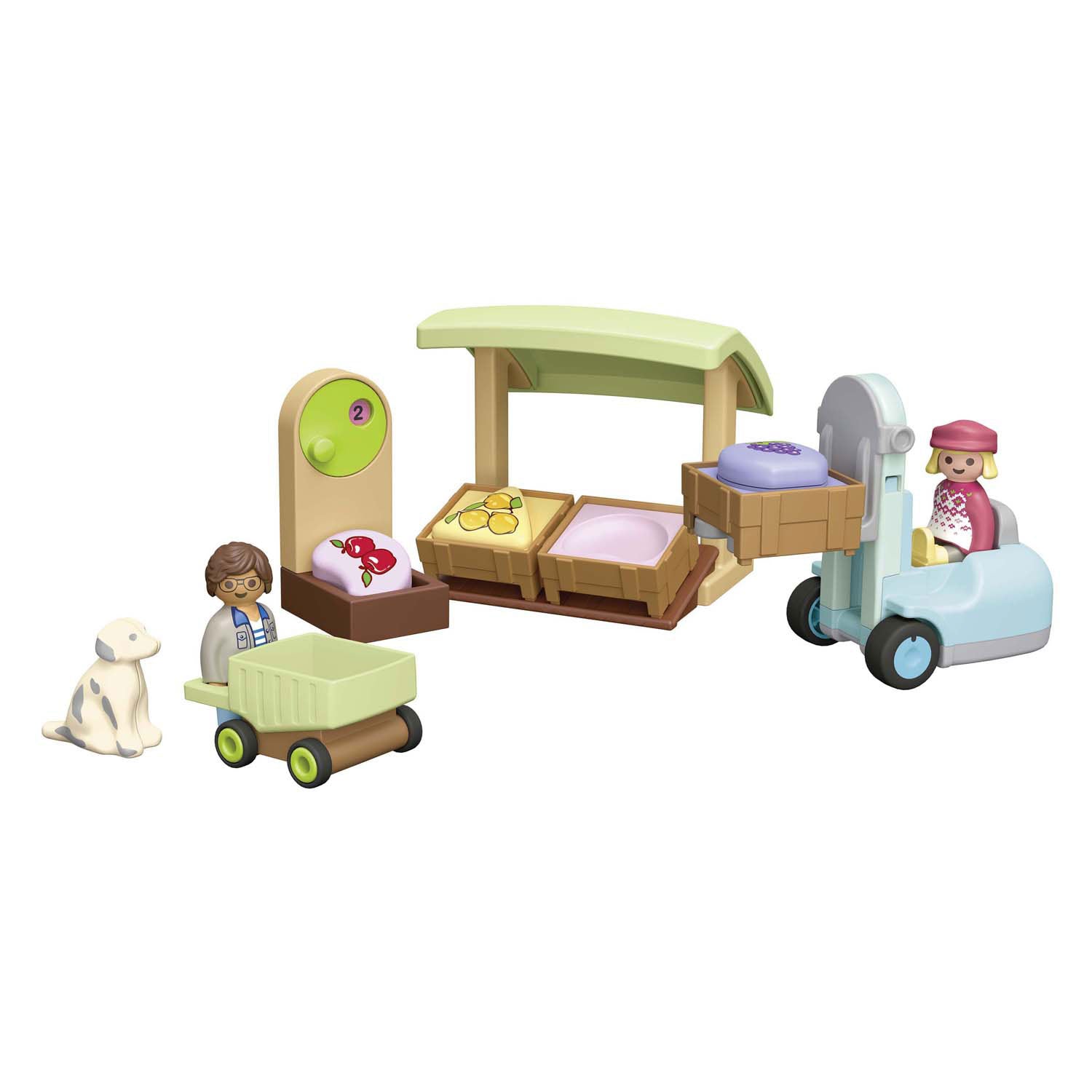 Playmobil 71691 junior biologische marktkraam heftruck