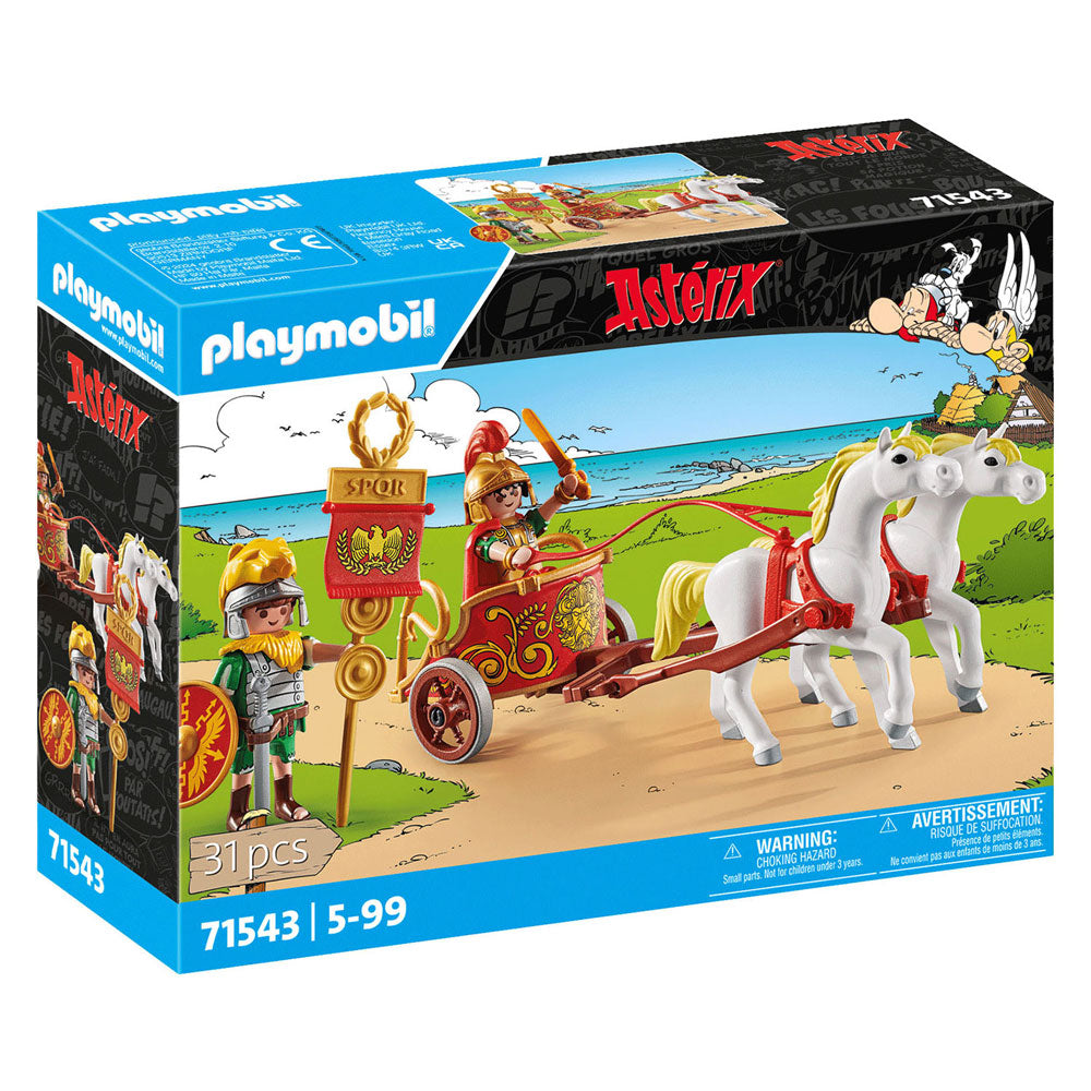 Playmobil - asterix: romeinse strijdwagen - 71543