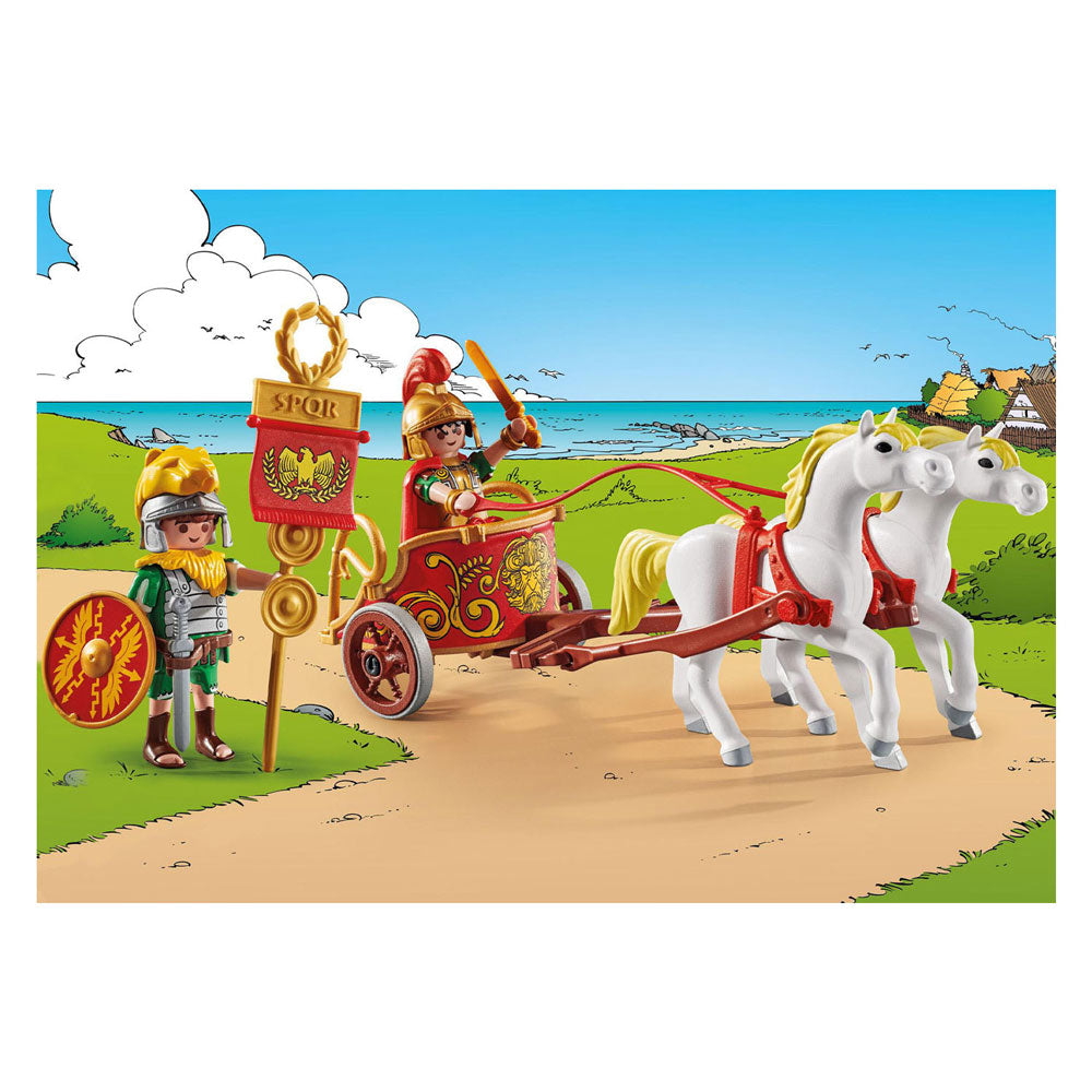 Playmobil - asterix: romeinse strijdwagen - 71543