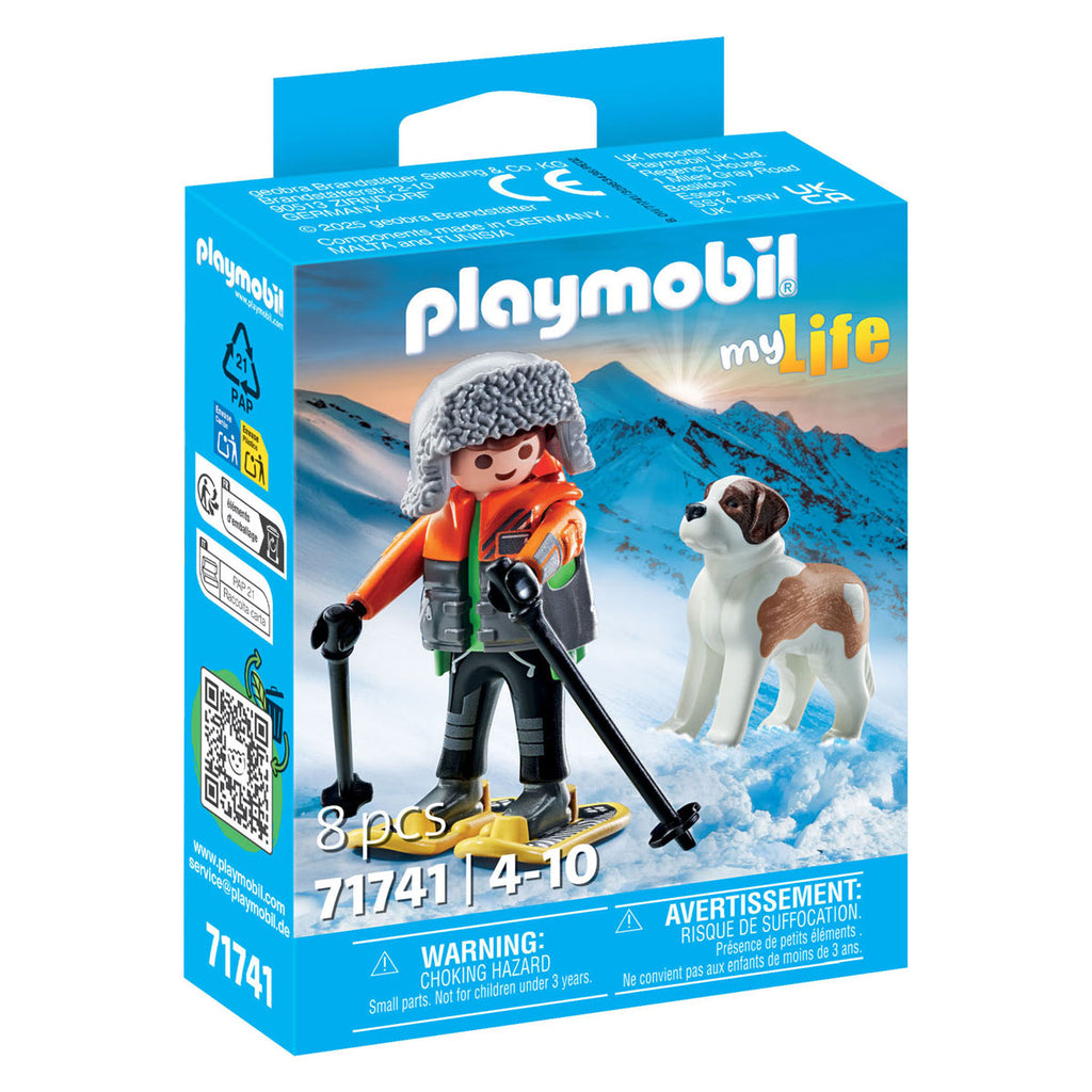 Playmobil - my life wandelaar met sint bernard - 71741