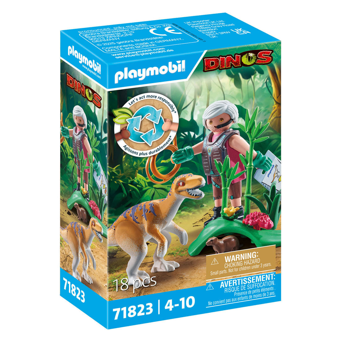 Playmobil - dinos velociraptor - 71823