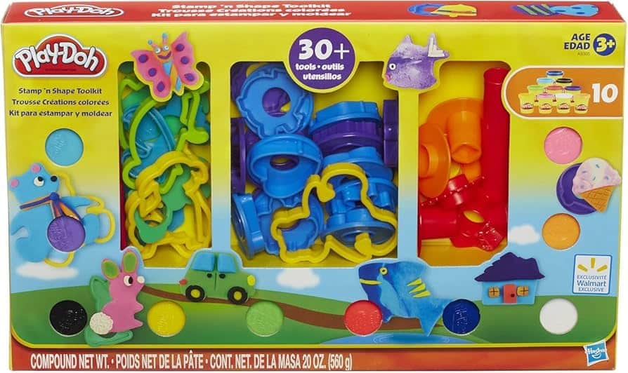 Hasbro - Hasbro -doh toolkit met +30 onderdelen & 10 kleipotjes