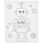 Creativ company schildercanvas met print robot - 24x30cm