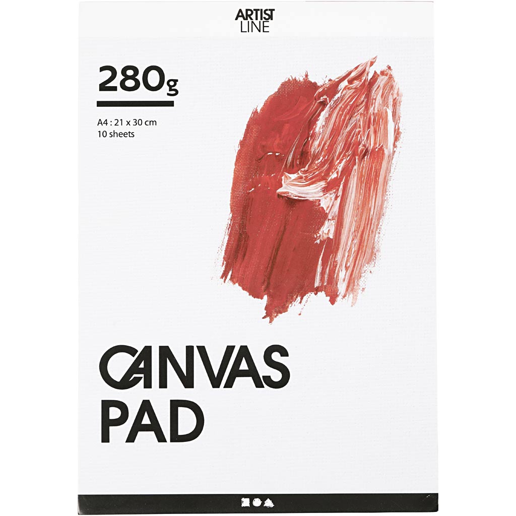 Creativ Company - Creativ Company Https://www.cchobby.nl/canvas-blok-a4-vel-210x297-mm-280-gr-wit-10-vel-1-stuk