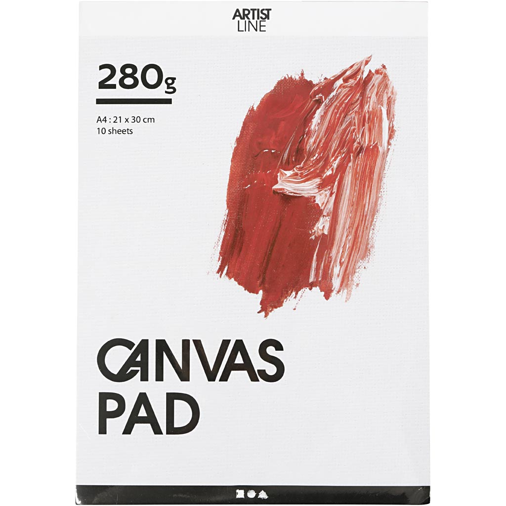 Creativ Company - Creativ Company Https://www.cchobby.nl/canvas-blok-a4-vel-210x297-mm-280-gr-wit-10-vel-1-stuk