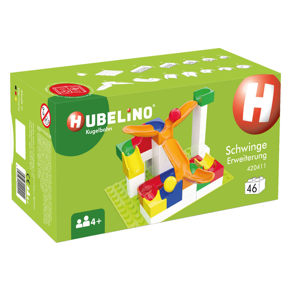 Hubelino - Hubelino knikkerbaan uitbreidingsset swing - 46dlg.
