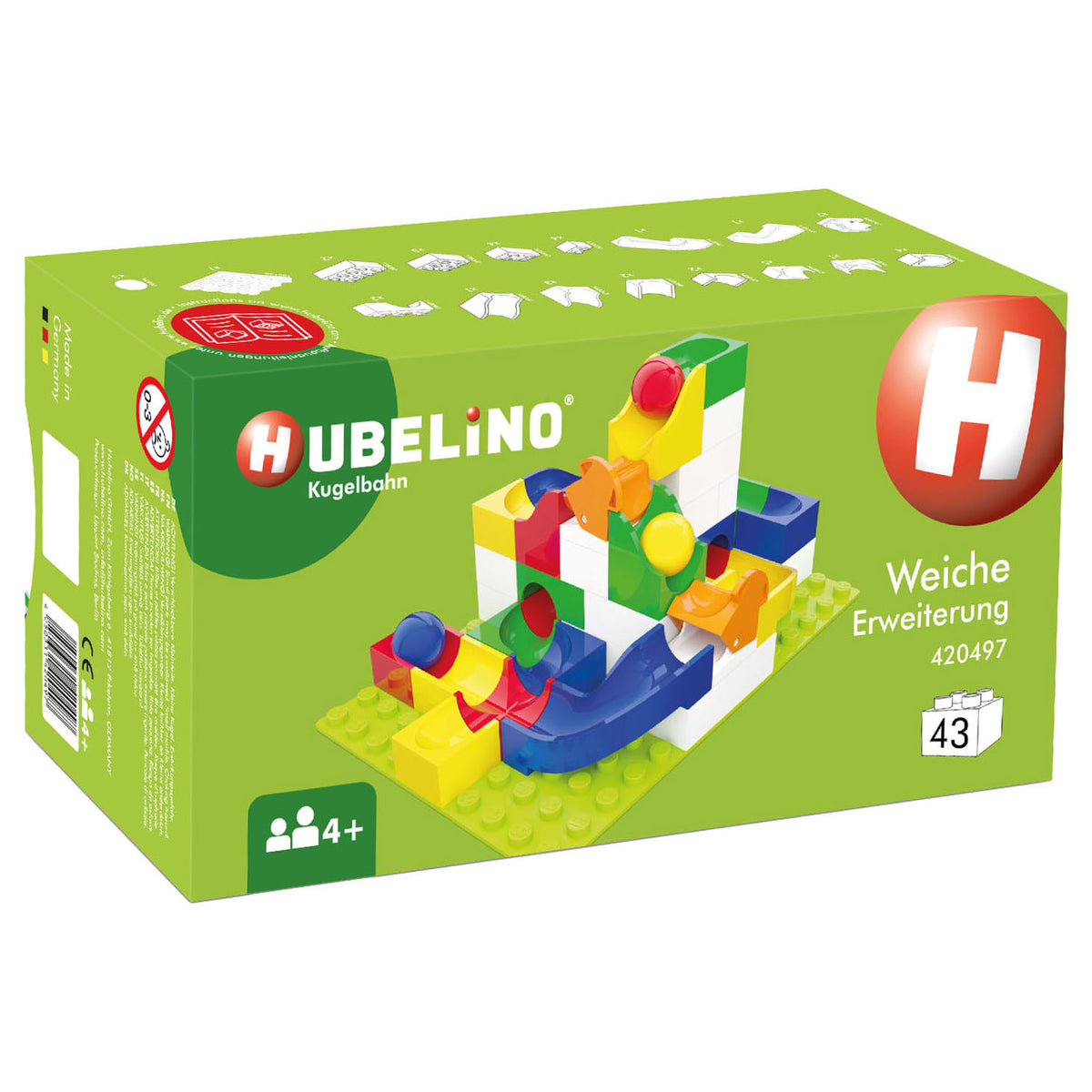 Hubelino knikkerbaan aanvulset wissel - 43dlg.