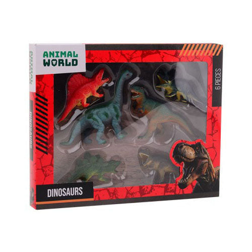 Johntoy dinosaurussen giftbox, 6st.