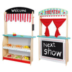 Jouéco joueco theater en winkel met accessoires, 2in1