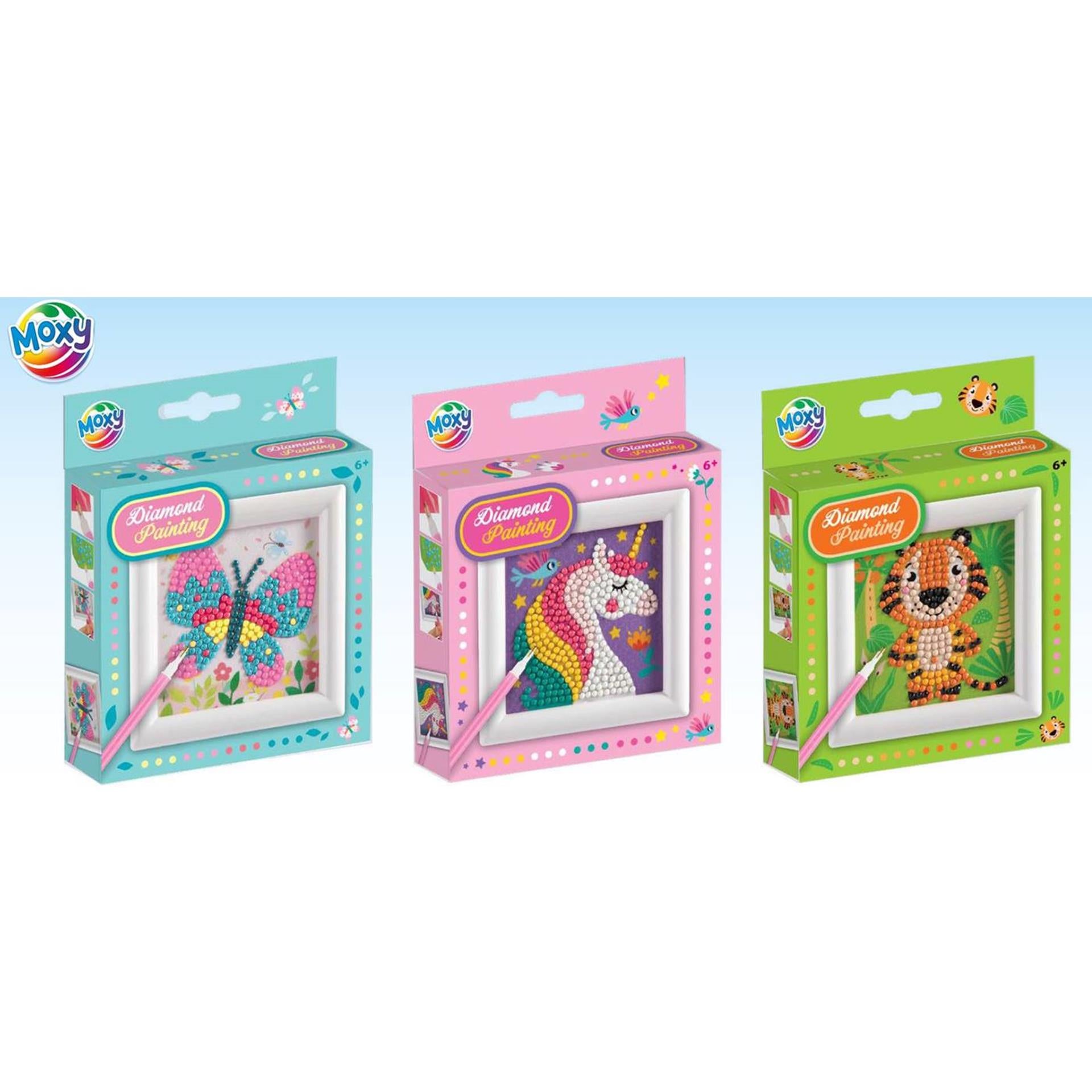 Moxy - Moxy Diamond painting met lijst 9.5x9.5cm