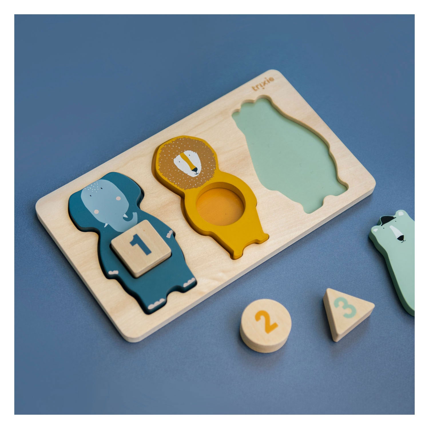Trixie - houten telpuzzel dieren 6 stuks