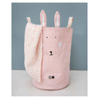Trixie speelgoedzak small - mrs. rabbit - handige opbergzak voor speelgoed - voor jongens en meisjes - roze