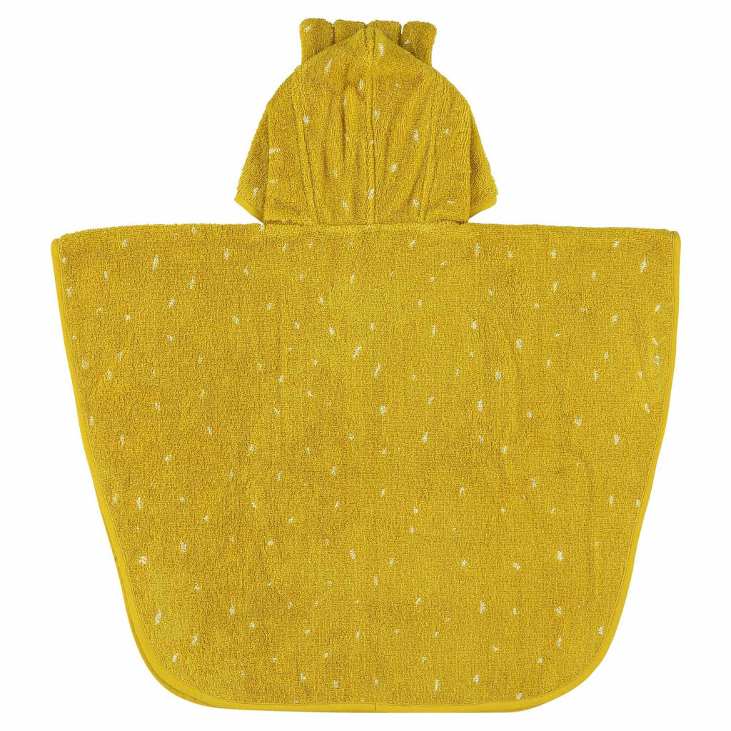 Trixie poncho - mr. lion - 100% biologisch katoen - badcape kind met capuchon - met leuke details