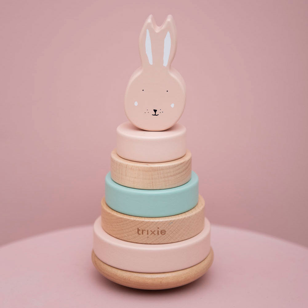 Trixie - houten stapeltoren - mrs. rabbit
