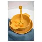 Trixie - siliconen kom mr. lion - kinderservies - 100% food grade silicone -vaatwas en microgolf bestendig - leeuw