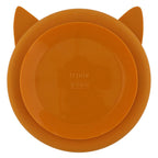 Trixie siliconen bord met vakjes en zuignap - mr. fox