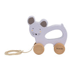 Trixie - houten trekfiguur - mrs. mouse