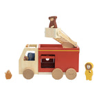 Trixie - houten dieren brandweerwagen