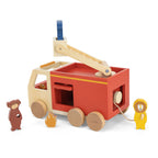 Trixie - houten dieren brandweerwagen