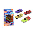 Johntoy kleur veranderende die-cast raceauto, 3st.