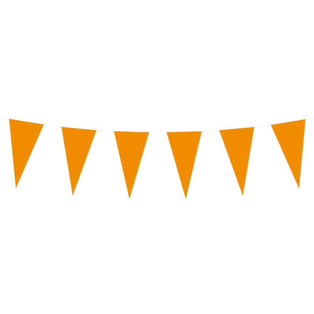 Boland - Papieren vlaggenlijn oranje 10mtr.