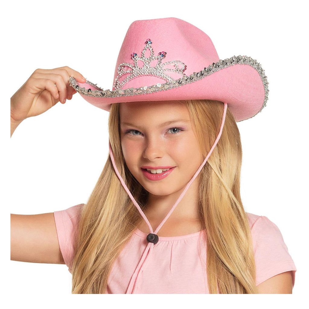 Boland - Kinderhoed glimmer roze