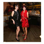 Boland hoofdband flapper zwart