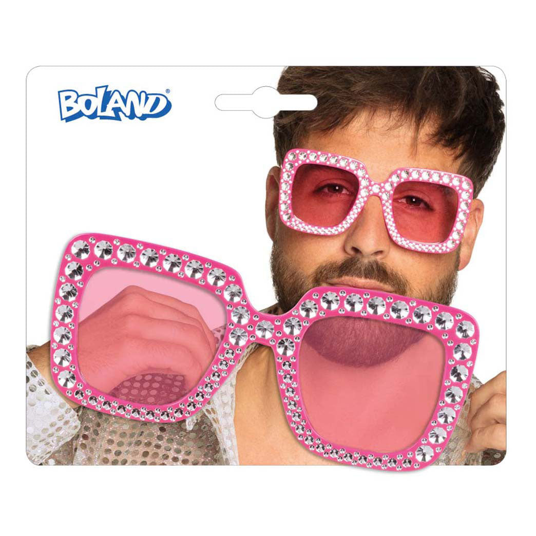 Boland - Partybril bling bling felroze