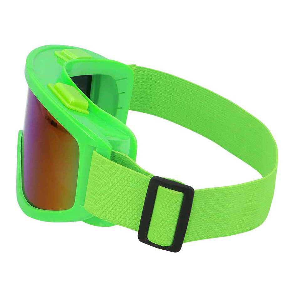 Boland party skibril neon groen