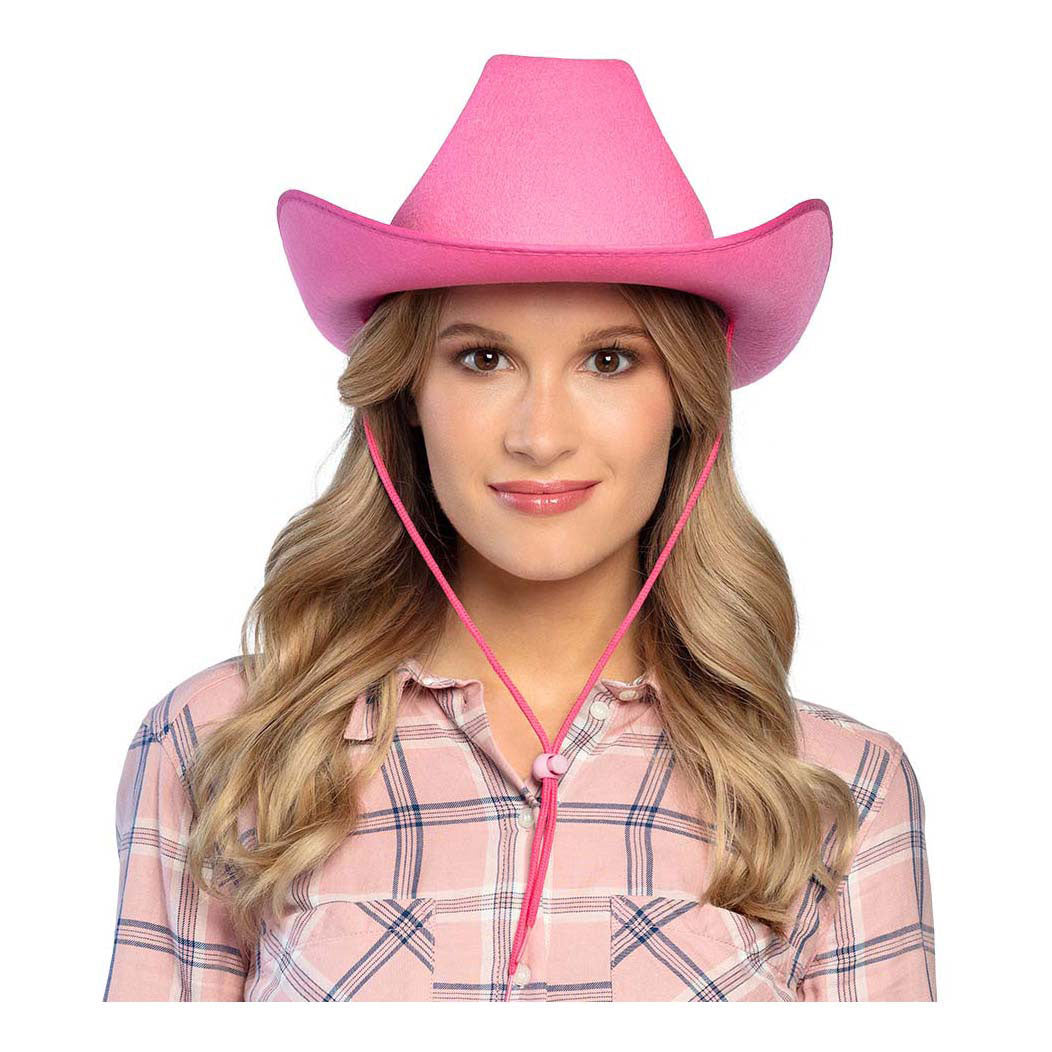 Boland hoed rodeo roze