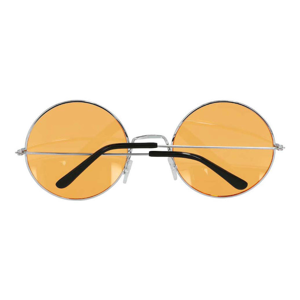 Boland partybril hippie xl oranje