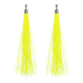 Boland oorbellen festival neon geel, 20cm