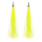 Boland oorbellen festival neon geel, 20cm