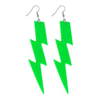 Boland oorbellen flash neon groen