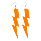 Boland oorbellen flash neon oranje