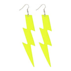 Boland oorbellen flash neon geel