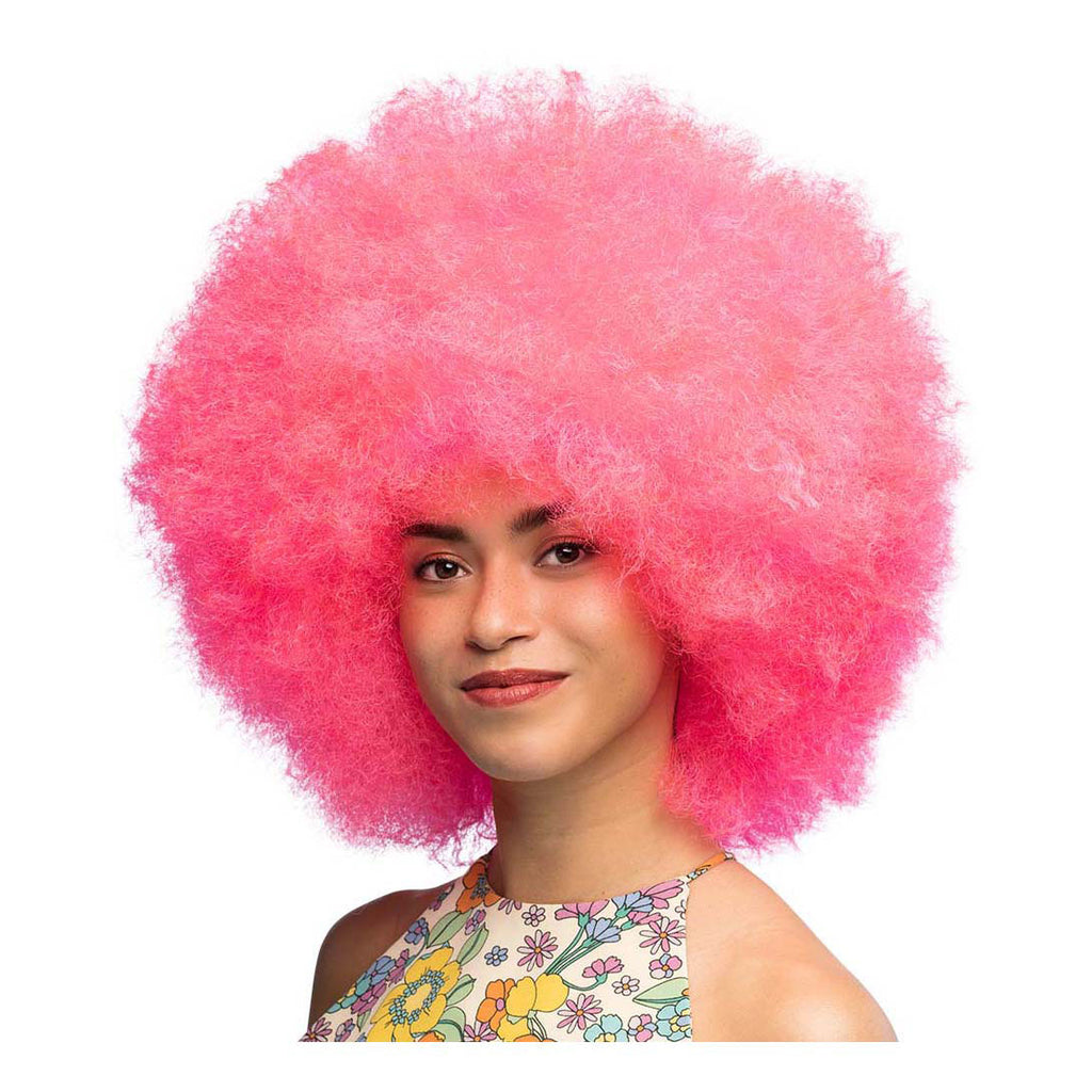 Boland - Pruik sugar neon roze