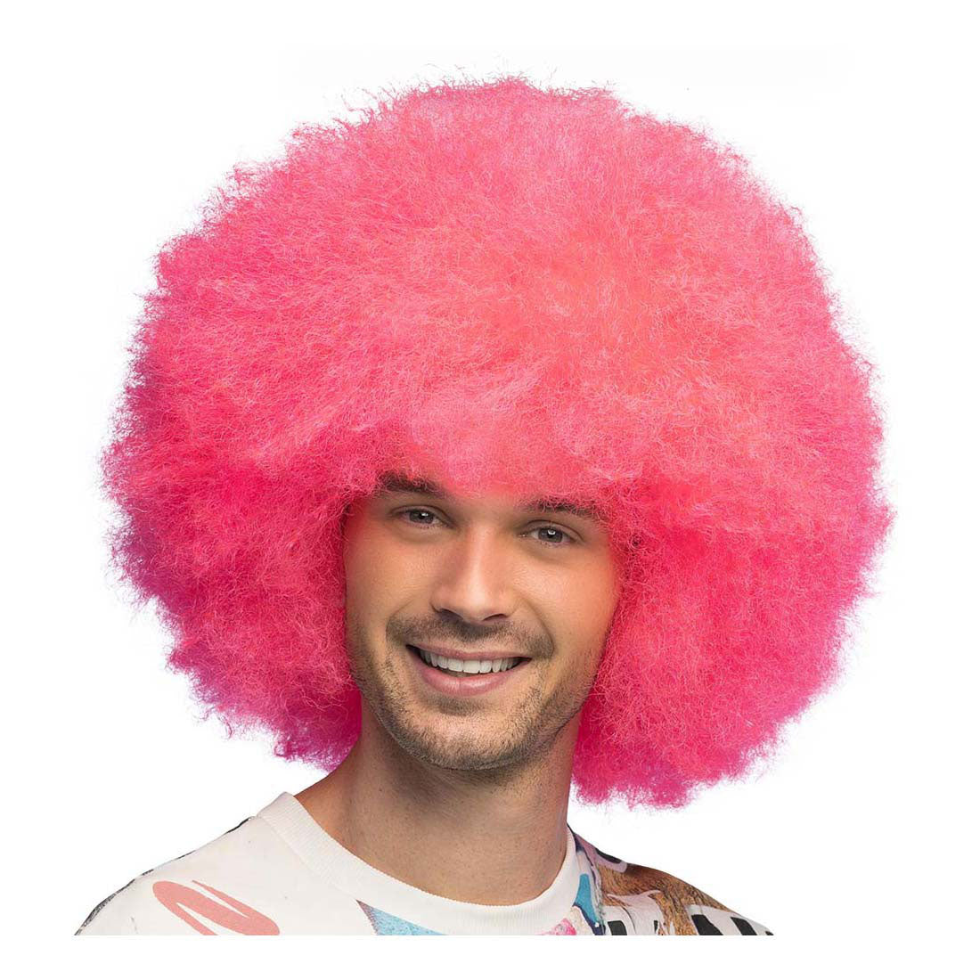 Boland - Pruik sugar neon roze