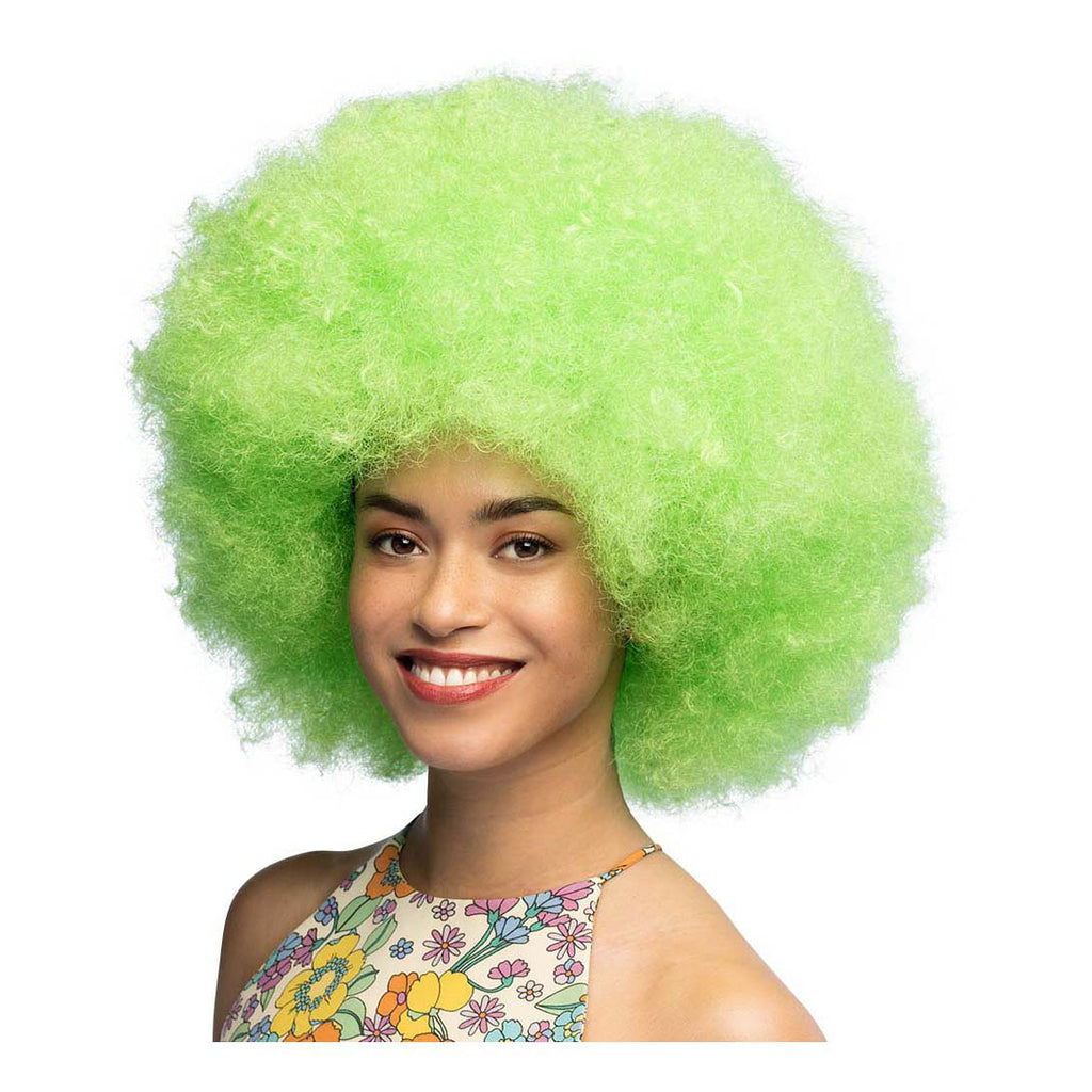 Boland pruik sugar neon groen