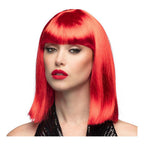 Boland pruik dance neon rood