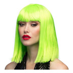 Boland pruik dance neon groen