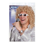 Boland pruik met bril
