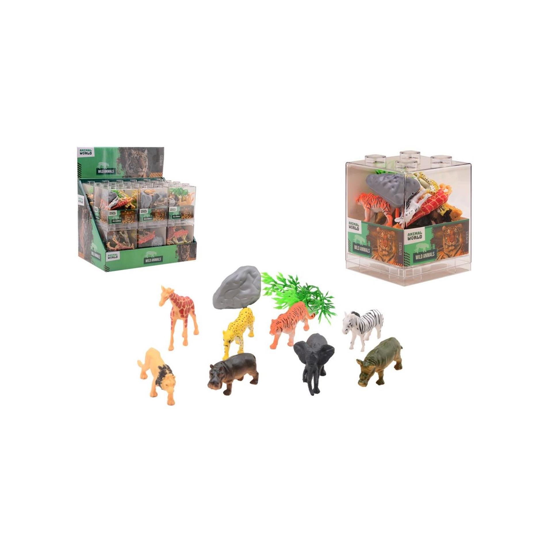 Johntoy - Johntoy Animal world - wilde dieren set - 10dlg.