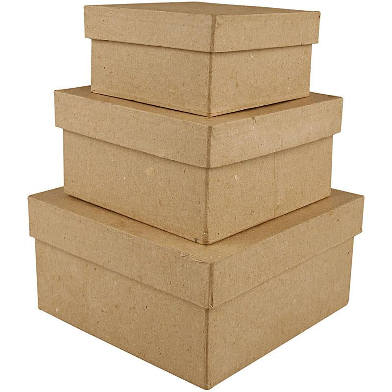 Creativ Company - Creativ Company Https://www.cchobby.nl/vierkante-dozen-h-5-6-7-5-cm-afm-10-12-5-15-cm-3-stuk-1-set