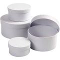 Creativ Company - Creativ Company Https://www.cchobby.nl/ronde-dozen-afm-8x4-10x5-12x6-14x7-cm-wit-4-stuk-1-set