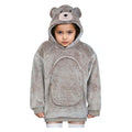 Noxxiez knuffel hoodie small trui beer, 3-6 jaar